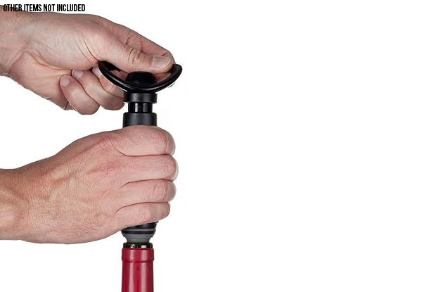 Wine Saver with Eight Vacuum Stoppers