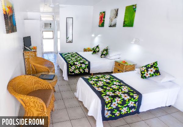 Per-Person Twin-Share for a Five-Night Raro Getaway in Tamure Room with Hot Daily Breakfast - Options for Poolside Room and Shoulder or Low Season Available