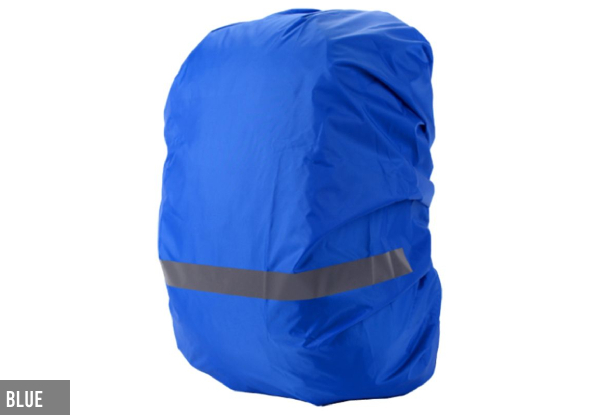 Backpack Rain Cover with Reflective Strip - Five Colours, Four Sizes & Two-Pack Available