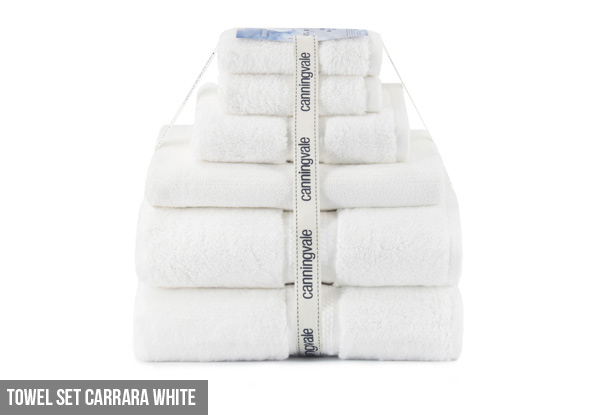 Canningvale Aria Luxury Weight Towel Range with Free Delivery