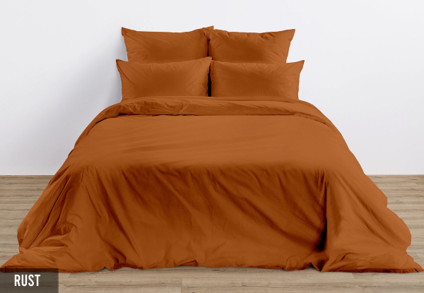 Winkl Cotton Tencel Duvet Cover Set - Available in Five Colours & Three Sizes