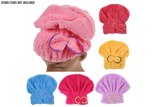 Quick Dry Hair Towel - Six Colours Available