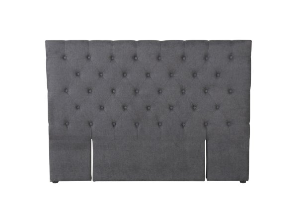 Rakel Grey King Fabric Bed Headboard