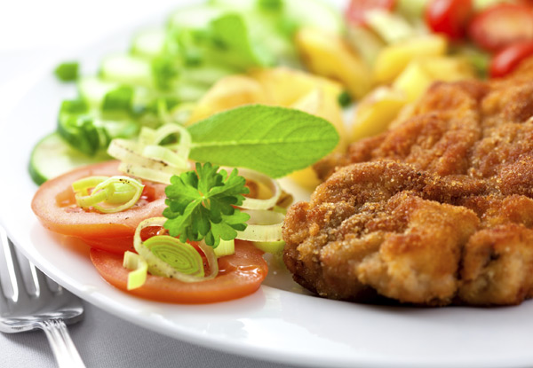 $21.90 for Two Large Schnitzels with Chips & Salad or Vegetables - Valid Seven Days (value up to $43.80)