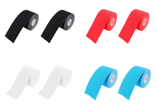 Two-Pack of Sports Muscle Tape - Four Colours Available