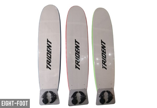 Eight-Foot Trident Soft Surfboard - Three Colours Available