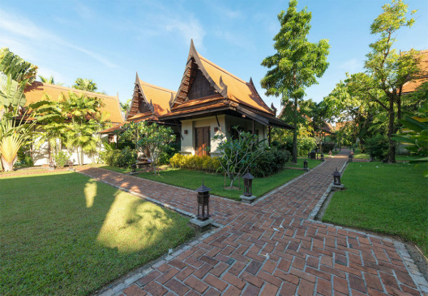 Per-Person, Twin-Share Six-Night Khaolak Escape incl. Flights to Thailand, Khao Lak Bhandari Resort & Spa Accommodation, Traditional Thai Dinner, Airport Transfer, Spa Treatment & More - Option for Eight Nights & Three Different Seasons Available