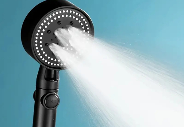 High-Pressure Shower Head with Five Spray Modes - Two Colours Available