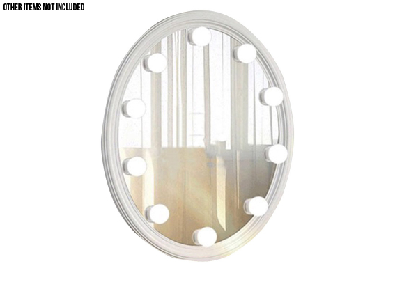 10-LED Mirror Light Bulbs Set