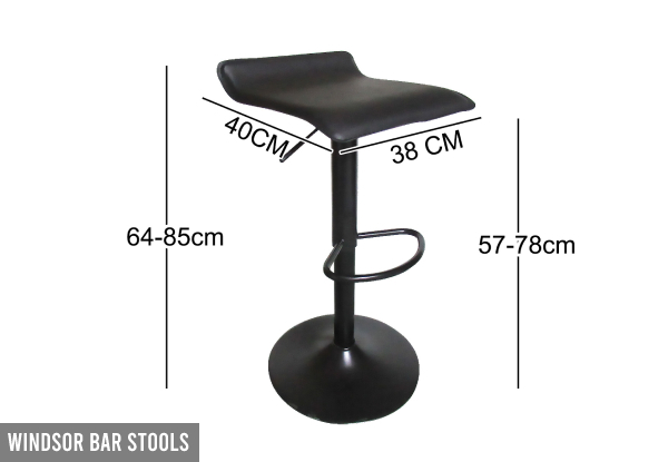 Set of Two Bar Stools Range - Four Options Available