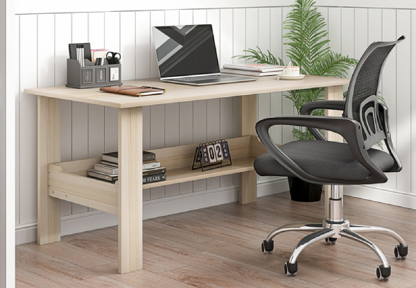White Wooden-Design Computer Desk