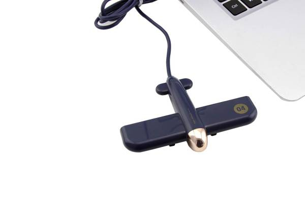 Lightweight Aircraft Plane Shape Four-Port USB Hub - Available in Three Colours