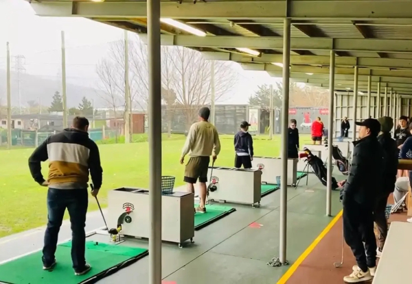 Family Mini Putt, Driving Range & Pizza Package for Four People