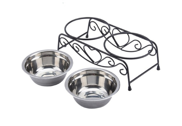 Double Pet Bowl Set incl. Stand with Free Delivery