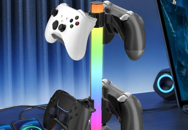 Gaming RGB Controller & Headset Stand