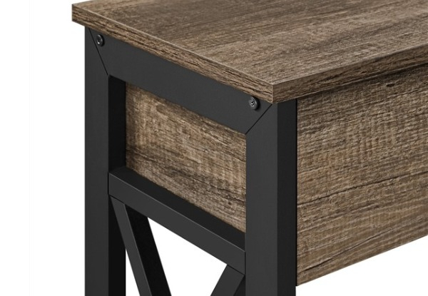 Two-Tier Hallway Table with Storage - Three Colours Available