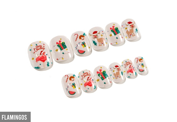 Christmas False Nail Kit for Kids - Five Styles Available & Option for Two-Pack