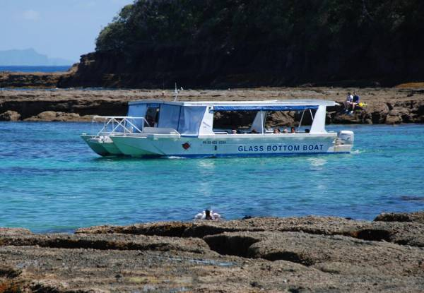Two Adult Passes for the Glass Bottom Boat at Goat Island - Option for Family Pass