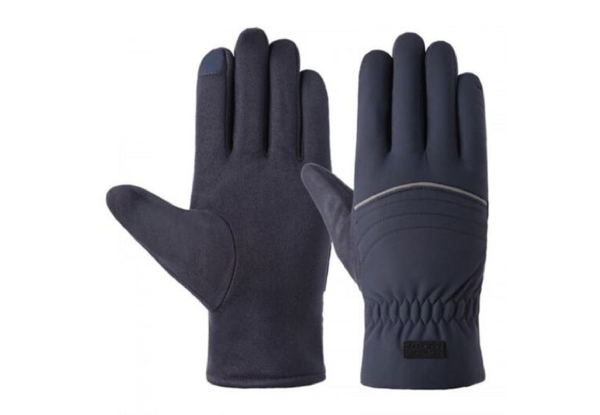Men's Warm Touch Screen Cycling Gloves