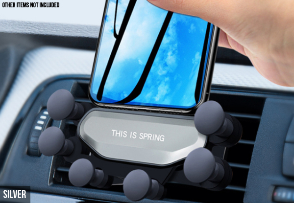 Gravity Car Phone Holder- Three Colours Available with Free Delivery