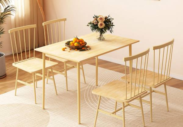 Five-Piece Dining Table & Chairs Set - Two Styles Available