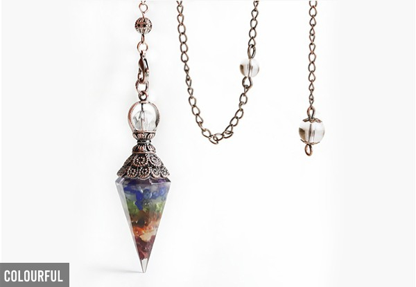 Quartz Chakra Crystal Necklace - Five Colours Available