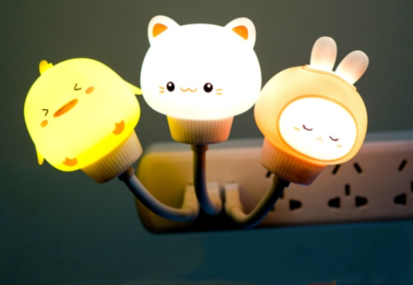 LED USB Night Light - Four Styles Available & Option for Two