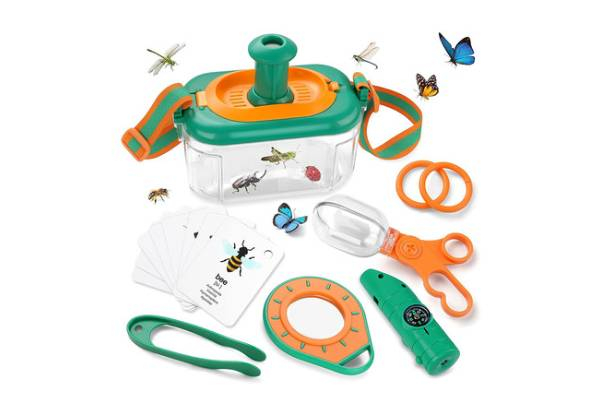 Outdoor Kids Explorer Kit Incl. Bug Catcher, Whistle, Compass & Magnifying Glass