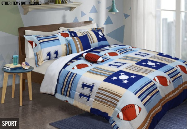 Ramesses All Season Five-Piece Kids Comforter Set - Two Sizes & Four Styles Available