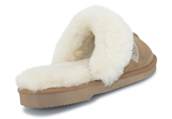 Ugg Australian-Made Water-Resistant Essentials Fur Trim Unisex Sheepskin Scuffs - 10 Sizes Available