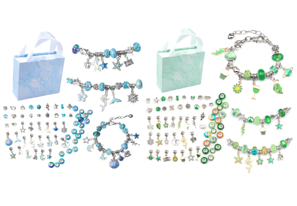 63-Piece DIY Charm Bracelet - Six Colours Available