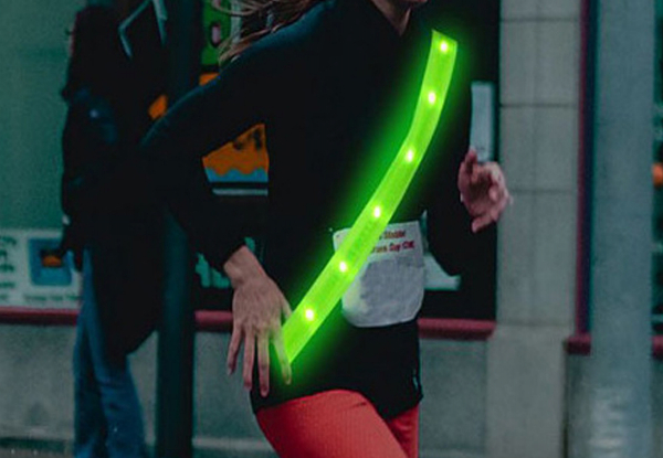 Reflective LED Belt with Three Light Modes - Available in Two Styles & Option for Two-Piece