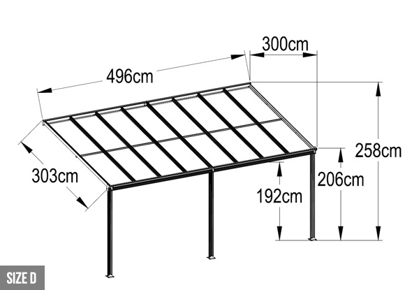 From $1,099 for an Aluminium Patio Canopy – Available in Six Sizes