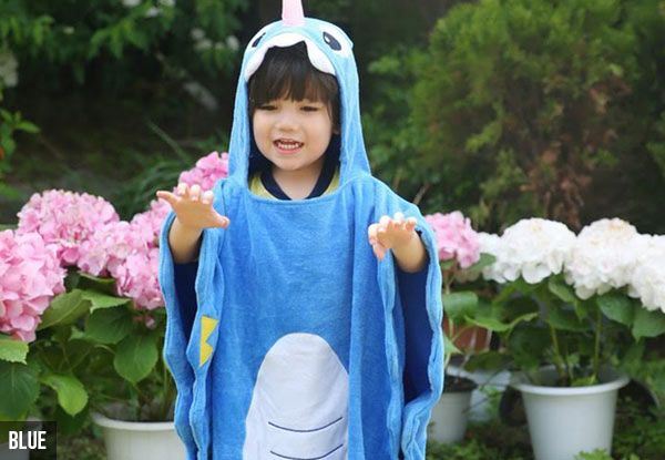 Kids' Cotton Dragon Hooded Bathrobe - Two Colours Available