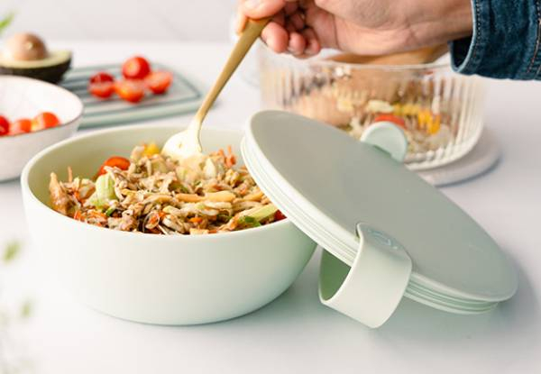 Versa 1.2L Lunch Bowl with Silicone Strap - Available in Two Colours