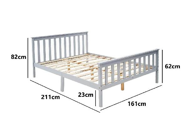 Hampshire Queen Grey Bed Frame