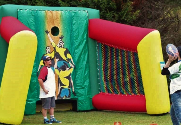 Four-Hour Inflatable Ultimate Rugby Throw Hire - Valid from 1 January 2020