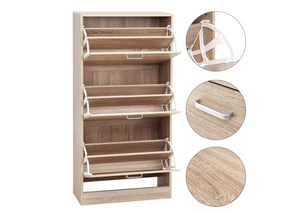 Vasagle Shoe Cabinet Storage Rack with Flip Doors