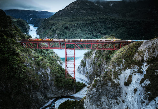 TranzAlpine Return Rail Trip from Christchurch for Two incl. Accommodation & Activities - Options for One or Two Nights for Two to Eight People