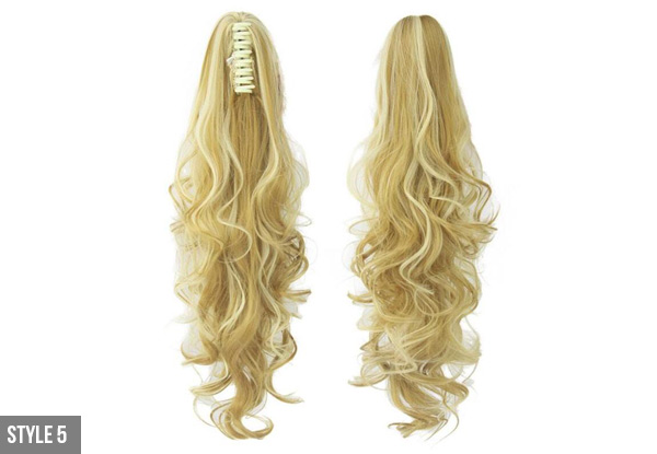 Clip-in Ponytail Hair Extensions - Nine Styles Available with Free Delivery