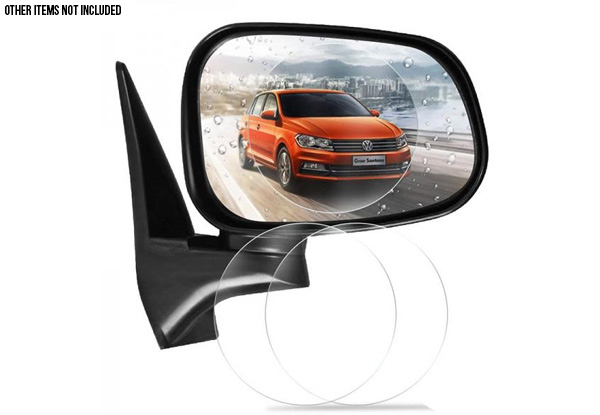 One Car Rearview Mirror Protective Film - Options for a Two- or Four-Pack