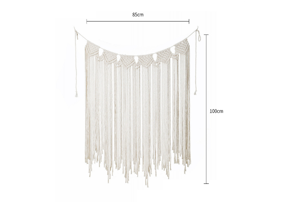 Boho Woven Macrame Curtain - Two Sizes Available