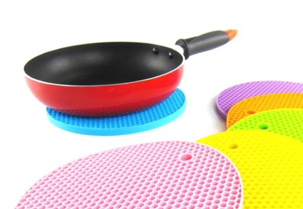 Heat-Resistant Silicone Non-Slip Mat Two-Pack - Option for Four-Pack Available with Free Delivery