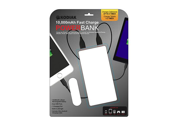 10,000mAh Portable Power Bank with Free Delivery