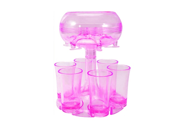 Six-Shot Glass Dispenser - Four Colours Available