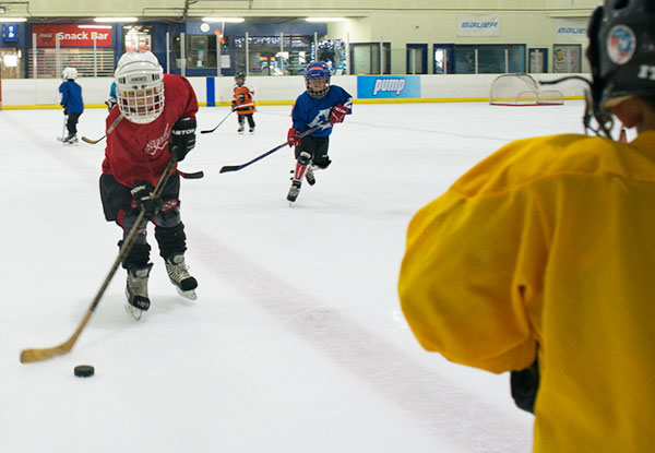 Two Learn to Play Ice Hockey Lessons for One Child incl. Gear Hire