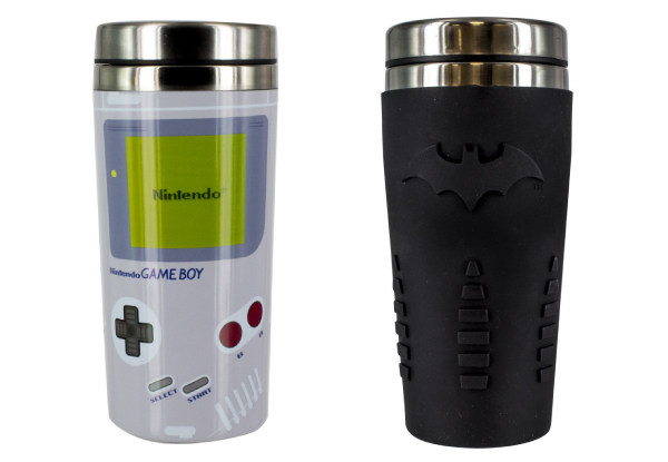 Game Boy or DC Batman Travel Mug