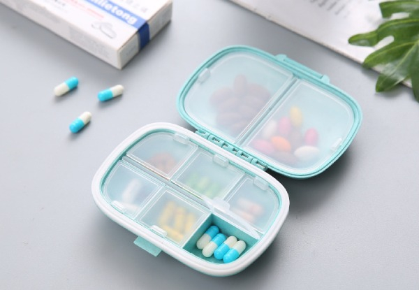 Portable Daily Pill Organiser - Option for Two-Pack or Four-Pack