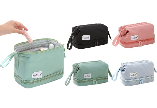 Water-Resistant Cosmetic Bag - Three Colours & Two-Pack Available