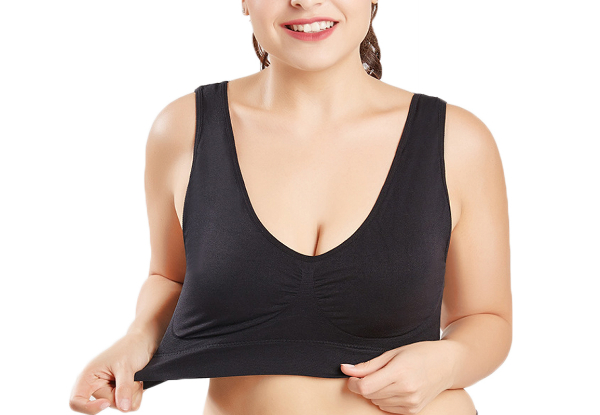 Three-Pack Seamless Comfortable Bra - Nine Sizes Available